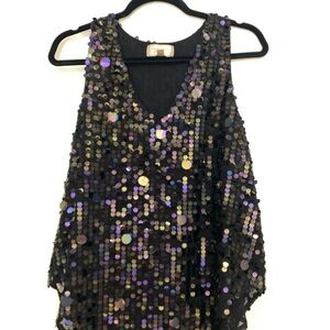 Moulinette Soeurs Black Sequin Blouse